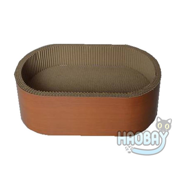 Bathtub Shaped Cardboard Cat Scratcher Toy
