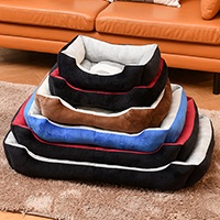 Wholesale Custom Luxury Soft Plush Warm Pet Bed Cushion Sofa Cat Dog Bed