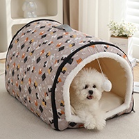 Dog House Detachable Washable Outdoor Waterproof Winter Warm Villa for Cat Dog Bed Mat