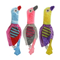Latest Design Pet Interactive Plus Toys Eco Friendly Non Toxic Bird Shaped Multi Colors Dog Chew Sounding Toy