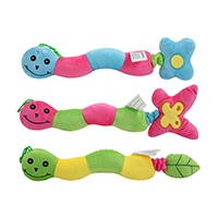 Stuffed Squeaky Plush Caterpillar Pet Dog Toy for Pet