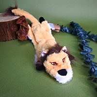 co-friendly Custom Stuffingless Plush Dog Toy