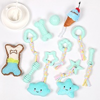 Bite Resistant TPR Pet Chew Toy Colorful Cute Shape Cotton Rope Pet Chew Toy for Dog