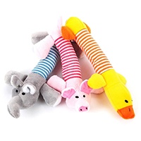 Interactive Pets Squeaky Sound Plush Animal Model Durable Fluffy Pet Chew Training Dog Toys Puppy Pet Toy