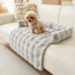 Modern Warm Faux Rabbit Pet Rug Soft Velvet Carpet Anti-Slip Fluffy Floor Home Decor Mat