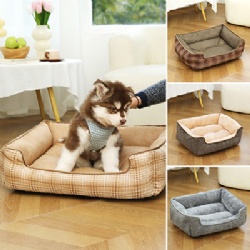 Luxury Modern Plush Thickened Heightened Breathable Four Seasons Non-slip Cat Nest Deep Sleep Large Dog Pet Bed