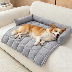 Pet Car Mat Rear Dog Pad Seat Backrest Anti-Dirty Cushion Breathable Striped All Seasons Must-Have for Dogs