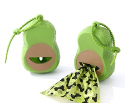 Wholesale Avocado Pet Dog Bag Dispenser Biodegradable Cute Dog Bag Holder Poop Bag Holder Dispenser