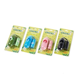 Portable Durable Waterproof Flat-Mouth Type Dog Poop Bag Dispenser PP Plastic Pet Waste Blister Package