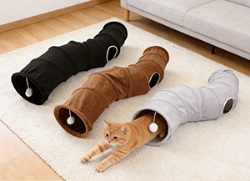 Collapsible Cat Tunnels Eco-friendly Plush Foldable Play Interactive Movement cat Toy