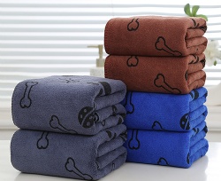 Microfiber Dog Towel Quick Dry Absorbent Pet Bath Towel Soft Cat Grooming Towel