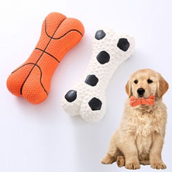 Latex Cute Floral Pattern Durable Eco-Friendly Chew Toy for Dogs-Stress Relief & Interactive Play