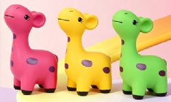 New Latex Squeaky Dog Toy Cartoon Deer Shape Pet Chew Toy