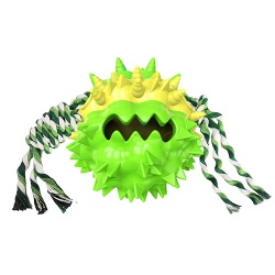 New Popular Chew-resistant Squeaking Treat-dispensing Ball Dog Toy