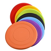 Wholesale TPR Flying Disc Circular Disc Custom Logo Blank Rubber Pet Golf Dog Flying Saucer Flying Disc