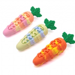 Interactive Pet Toys Carrot Pattern Sound Toys Boredom-Relief Pet Toys