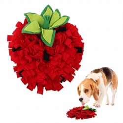 Strawberry Pet Smell Pad Hidden Food Slow Food Smell Pad Felt Sniffing Mat