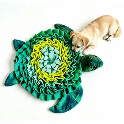 Turtle Shaped Pet Snuffle Slow Feeding Mat Non-Slip Dog Nosework Puzzle Toys for Stress Relief