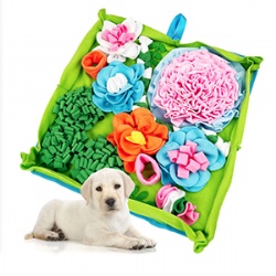 Garden-Themed Dog Snuffle Mat Interactive Toy for Food Dispensing - Suitable for Large Medium and Small Dogs