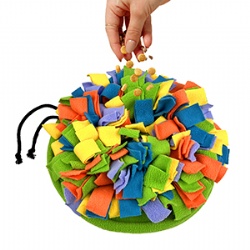 Energy-Burning Snuffle Mat for Dogs, Pet Puzzle Slow Feeder with Hide Treats