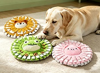 Dog Snuffle Mat, Pet Sniffing Feeding Mat, Cartoon Shape Dog Foraging Toy, Slow Feeding Food Hide Mat