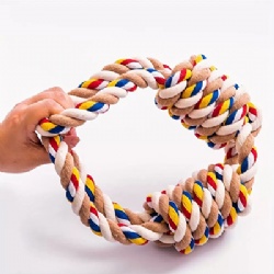 Durable Heavy Dog Leash Toy | Extra Large Dog Chew and Pull Knot Toy | Tooth Cleaning Cotton Rope for Heavy Chewers