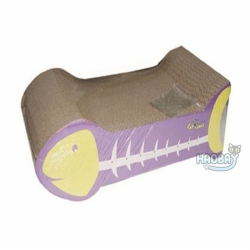 Fish-shaped Purple Cat Scratcher Toy