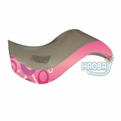 Simple Cute Pink Cardboard Cat Scratcher Toy