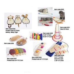 cute design animal shaped cat scratcher board toy