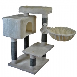 Cat Tree Cat Tower Condo with Sisal-Covered Scratching Posts