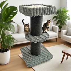 Premium Multi - level Cat Tree for Feline Fun and Scratching