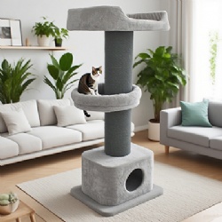 Premium Multi - level Cat Tree with Cozy Perch and Scratching Post