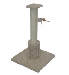 Cozy Beige Cat Scratcher Tower